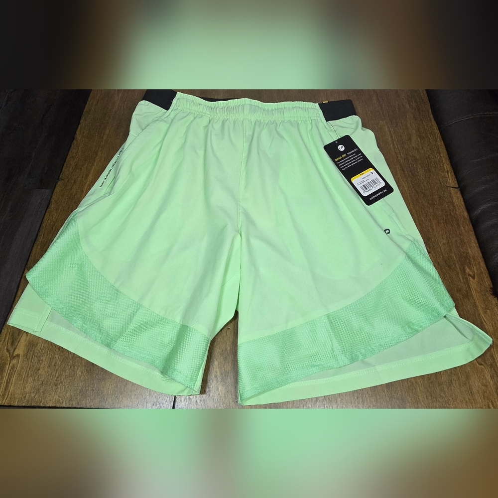Unipro Run Shorts Patina Green Qwick-Dry Tech 7" Inseam (SMALL)